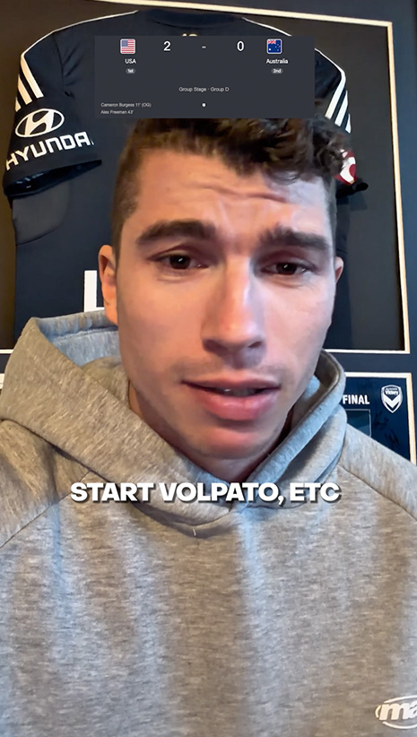 Mitch Austin Reaction | Australia v USA | Short